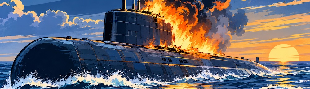 K-122 das Feuer auf einem sowjetischen Atom-U-Boot vor Okinawa